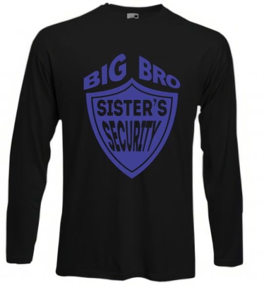 Реглан BIG BRO sisters security Черный фото