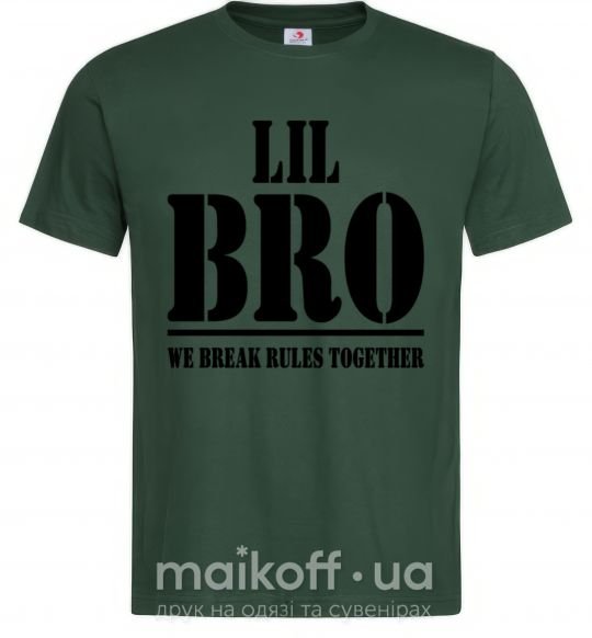 Мужская футболка Lil Bro Темно-зеленый фото