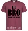 Мужская футболка Lil Bro Бордовый фото