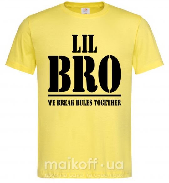 Чоловіча футболка Lil Bro Лимонний фото