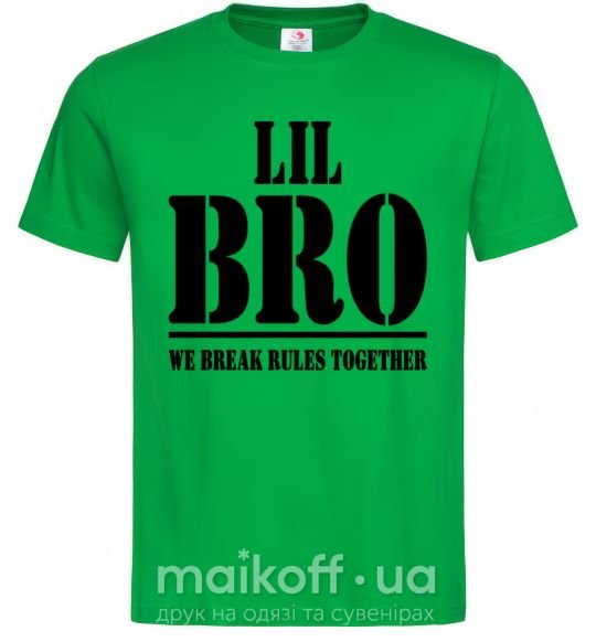Мужская футболка Lil Bro Зеленый фото
