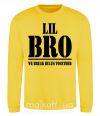 Світшот Lil Bro Сонячно жовтий фото