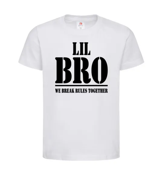 Дитяча футболка Lil Bro Білий фото