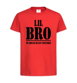 Детская футболка Lil Bro Красный фото