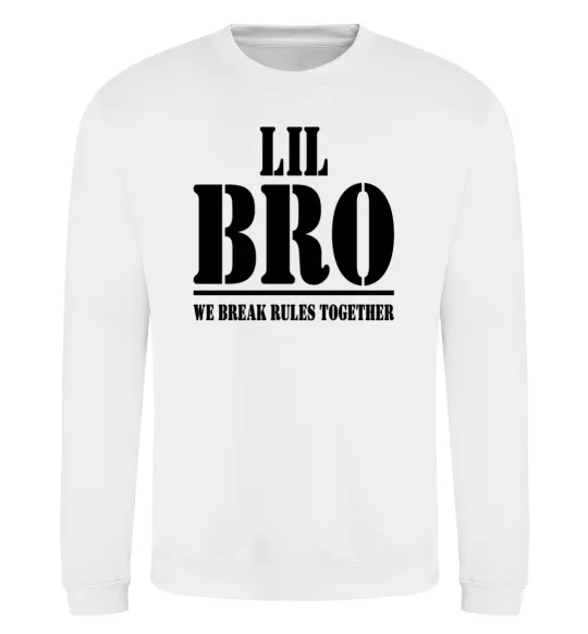 Світшот Lil Bro Білий фото