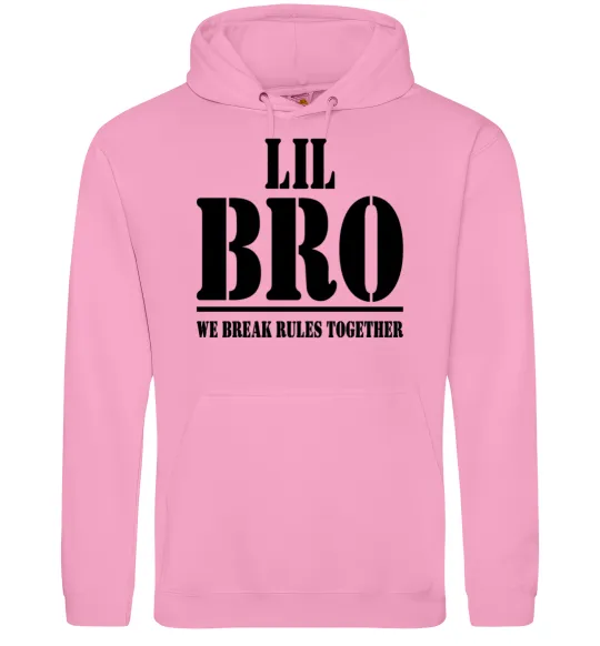 Мужская толстовка (худи) Lil Bro Розовый фото