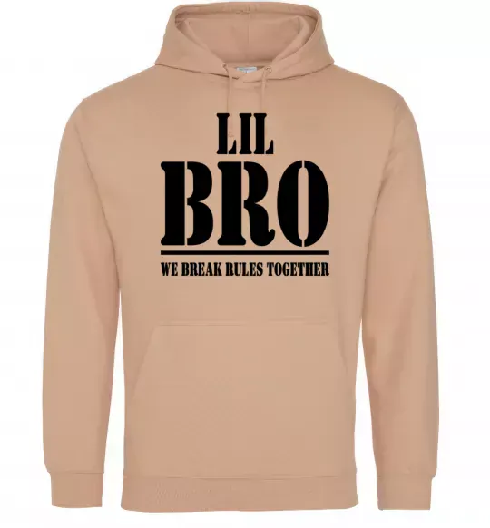 Чоловіча толстовка (худі) Lil Bro Пісочний фото