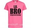 Дитяча футболка Lil Bro Яскраво-рожевий фото