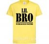 Детская футболка Lil Bro Лимонный фото