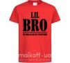 Детская футболка Lil Bro Красный фото