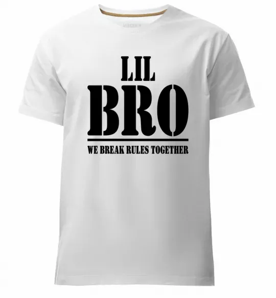 Чоловіча преміум футболка Lil Bro Білий фото