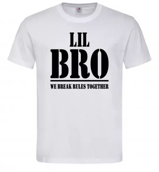 Мужская футболка Lil Bro Белый фото