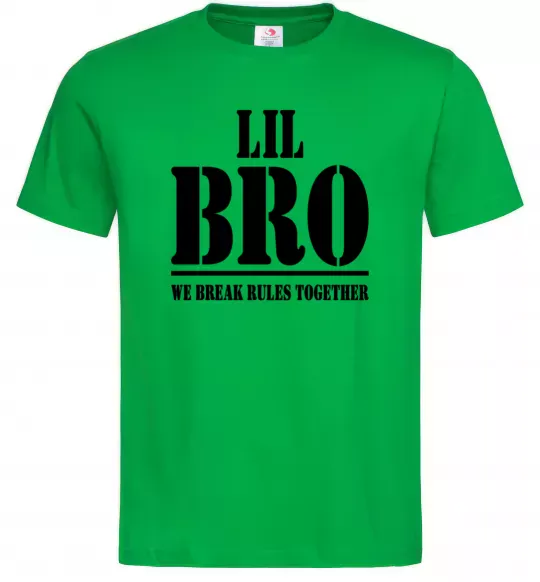 Мужская футболка Lil Bro Зеленый фото