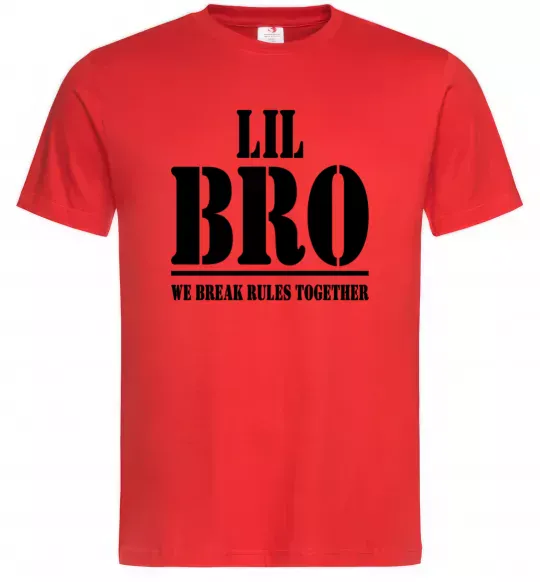 Мужская футболка Lil Bro Красный фото