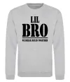 Світшот Lil Bro Сірий меланж фото