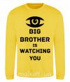 Світшот Big brother is watching you (глаз) Сонячно жовтий фото