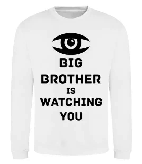 Свитшот Big brother is watching you (глаз) Белый фото