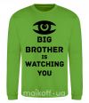 Свитшот Big brother is watching you (глаз) Лаймовый фото