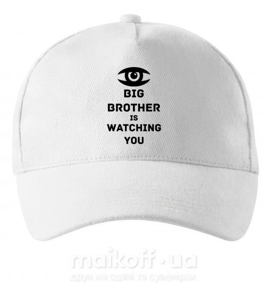 Кепка Big brother is watching you (глаз) Белый фото