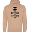 Мужская толстовка (худи) Big brother is watching you (глаз) Песочный фото