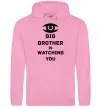 Женская толстовка (худи) Big brother is watching you (глаз) Розовый фото