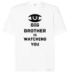 Футболка Оверсайз Big brother is watching you (глаз) Белый фото