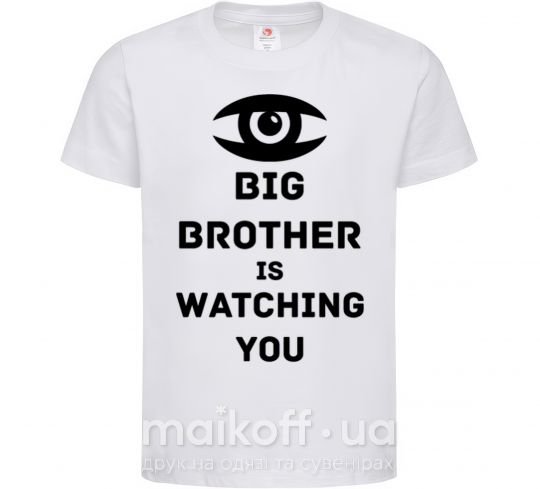 Дитяча футболка Big brother is watching you (глаз) Білий фото
