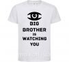 Детская футболка Big brother is watching you (глаз) Белый фото