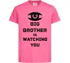 Дитяча футболка Big brother is watching you (глаз) Яскраво-рожевий Дитяча футболка Big brother is watching you (глаз) Яскраво-рожевий фото