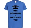 Дитяча футболка Big brother is watching you (глаз) Яскраво-синій Дитяча футболка Big brother is watching you (глаз) Яскраво-синій фото