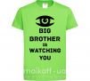 Детская футболка Big brother is watching you (глаз) Лаймовый фото