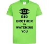 Дитяча футболка Big brother is watching you (глаз) Лаймовий Дитяча футболка Big brother is watching you (глаз) Лаймовий фото