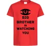 Дитяча футболка Big brother is watching you (глаз) Червоний Дитяча футболка Big brother is watching you (глаз) Червоний фото