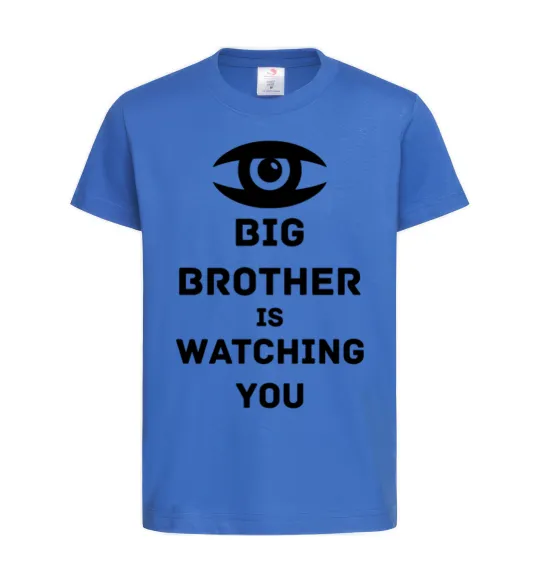 Детская футболка Big brother is watching you (глаз) Ярко-синий фото