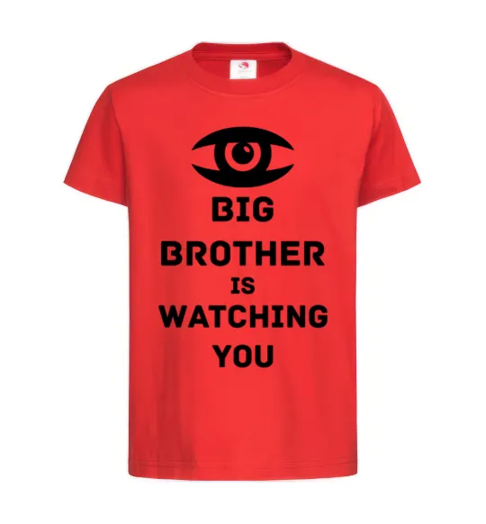Детская футболка Big brother is watching you (глаз) Красный фото
