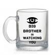 Чашка стеклянная Big brother is watching you (глаз) Прозрачный фото