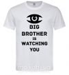 Мужская футболка Big brother is watching you (глаз) Белый фото