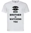 Мужская футболка Big brother is watching you (глаз) Белый фото