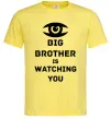 Мужская футболка Big brother is watching you (глаз) Лимонный фото