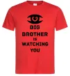 Мужская футболка Big brother is watching you (глаз) Красный фото
