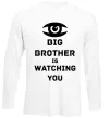 Лонгслів Big brother is watching you (глаз) Білий Лонгслів Big brother is watching you (глаз) Білий фото