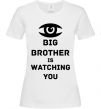 Женская футболка Big brother is watching you (глаз) Белый фото