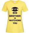 Женская футболка Big brother is watching you (глаз) Лимонный фото