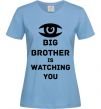 Женская футболка Big brother is watching you (глаз) Голубой фото