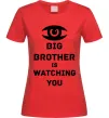 Жіноча футболка Big brother is watching you (глаз) Червоний Жіноча футболка Big brother is watching you (глаз) Червоний фото