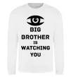 Свитшот Big brother is watching you (глаз) Белый фото