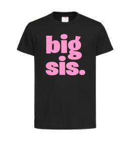 Детская футболка BIG sister рожевий напис