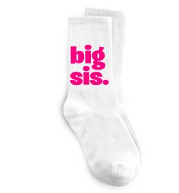 Носки BIG sister рожевий напис