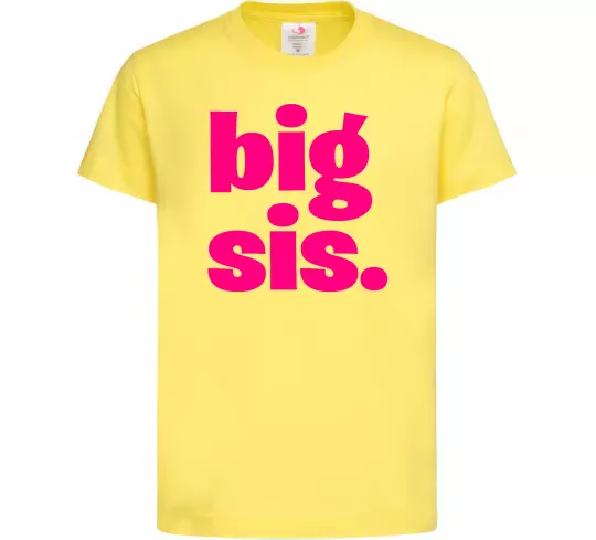 Детская футболка BIG sister рожевий напис Лимонный фото