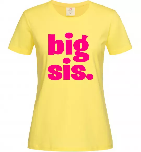 Жіноча футболка BIG sister рожевий напис Лимонний фото